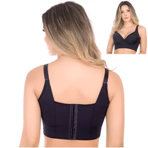 Plus Size Bras for Seniors No Underwire Plus Size Support Underwear Hide  Back Fat Padded Soft Wide Strap Backless Sports Bra