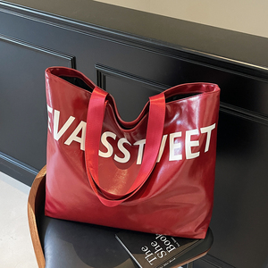 <span class=keywords><strong>Sac</strong></span> fourre-tout à bandoulière de style étranger avec lettres de grande capacité <span class=keywords><strong>Sac</strong></span> à main de style étranger de haute qualité à la mode et polyvalent Exclusif - Product Image 3