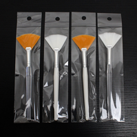 Brosses pour soins du visage Applicateur d'acide Maquillage pour Esthéticienne Spa Crème de boue Masques Outil de nettoyage Brosse de ventilateur