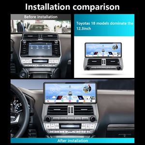 Meihua 12.3 inç Ultra ince Narrowedge navigasyon Android13 çerçeve havalandırma paneli ile Toyota Land Cruiser Prado için otomatik <span class=keywords><strong>DVD</strong></span> OYNATICI - Product Image 3