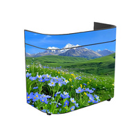P1.8 Pantalla LED de Pared para TV, Unidad de Exhibición Comercial, Mesa de DJ Móvil en Forma de U, Exhibición LED Móvil, Mesa de Recepción