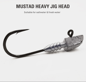 Testa di Jig Mustad 1oz, <span class=keywords><strong>Esca</strong></span> Metallica <span class=keywords><strong>per</strong></span> Acqua Salata, <span class=keywords><strong>Esca</strong></span> Artificiale Morbida <span class=keywords><strong>per</strong></span> Pesca al Bass in Fiumi, Laghi e Torrenti, Specifica <span class=keywords><strong>per</strong></span> Marlin - Product Image 2