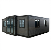 Maison mobile modulaire préfabriquée compacte et extensible avec salle de bain intégrée pour un style de vie polyvalent