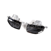 Kit de conversion de diffuseur arrière style M240 pour BMW Série 2 G42 2022+ Diffuseur central en fibre de carbone Noir brillant 5 pièces