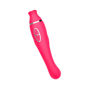 Bestselling 2-in-1 Suction <b>Vibration</b> AV Stick Massage Clitoris Silicone Material USB Charging Adult Female Sex Toy - Product Image 1