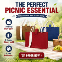 Sac fourre-tout en feutre à bouton-pression, personnalisable, grande capacité, pour cadeaux et courses quotidiennes – Meilleures ventes