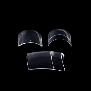 KADS 360 Uñas Postizas Cuadradas Gruesas de Gel Suave Acrílico Transparente ABS para Manicura Francesa Corta de Media Cobertura - Product Image 5