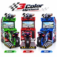 Machine de jeu d'arcade de course de motos à monnayeur, simulateur de moto GP pour centre de divertissement