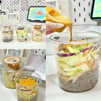 Gobelets jetables personnalisés de 8 oz, 12 oz, 16 oz, 24 oz, 32 oz pour yaourt, fruits, salades, desserts glacés en plastique transparent avec insert et couvercles
