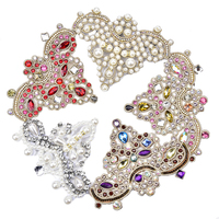 Accessoires pour chaussures en strass, patchs à coudre, appliques en cristal à repasser, broderie de perles, embellissement pour robes de mariée, sacs, vêtements