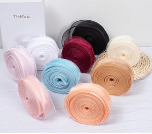 Cinta de Tul Ligera de 4 cm de Ancho con Diseño de Cola de <span class=keywords><strong>Pez</strong></span> para Envolver Flores, Adornos para el Cabello y Decoración Diaria - Product Image 2