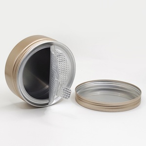 Lata de Aluminio Metálica de Grado Alimenticio Plateada Personalizada Profesional para Café, Té, Bocadillos y Dulces - 80 ml a 500 ml - Product Image 4