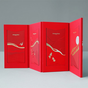 Sang trọng tùy chỉnh thực hiện hợp thời trang Trung Quốc năm mới dập nổi dập nóng gói màu đỏ Hong bao túi màu đỏ phong bì - Product Image 6