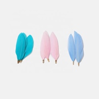 Accessoires longs de pompon de plumes d'oie faits à la main pour bricolage vêtements de mariage de Style émail bohème décorations pour la maison artisanat de carnaval