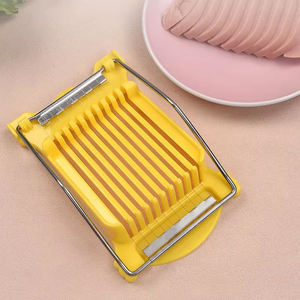 Utensilios de cocina para el almuerzo, rebanador de carne, multifuncional, de acero inoxidable, para salchichas, plátano, kiwi, huevo, jamón, herramientas de corte uniformes - Product Image 4