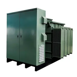 Sertifikat UL bantalan tiga fase dipasang 34, 5KV/0,48 KV 500kVA 630kVA 1000KVA 2000KVA transformator daya