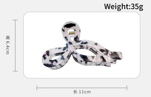 Barrettes à cheveux tendance en PVC avec motif léopard et nœud, antidérapantes, pour adolescentes - Product Image 3