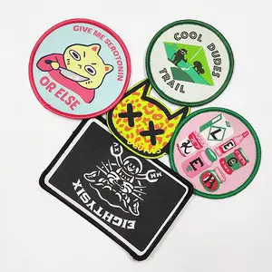 Wholesale Patches Man Made Logo Woven Badges New Design Patches Custom Patches Iron On for Clothing