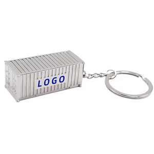 Oem Manufacturer Corporate Promotional Items Keychain Made <strong>Custom</strong> Logo 3d Mini Keyring Shipping Container <strong>Key</strong> <strong>Chain</strong> - Product Image 2