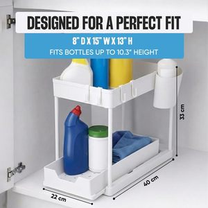 Stainless Steel Kitchen Under Cabinet Food Storage Organizer-Durable Modern Design - Product Image 3