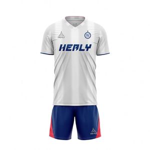 Personalized Durable <b>Retro</b> Football Uniform Set Lightweight 100% Polyester Soccer Shirt <b>Tracksuit</b> Breathable Quick-Dry Short - Product Image 2