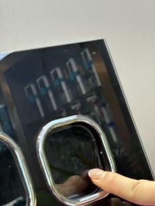 GL-002-BLACK che giấu Phễu thoát nước phòng tắm nhà vệ sinh tấm vuông với Dual Push nút Hot Bán <span class=keywords><strong>Glass</strong></span> Flush mạ - Product Image 3