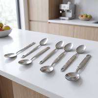 Lot de couverts en acier inoxydable poli miroir pour restaurant - Cuillères à dîner et à soupe - Durable et résistant à la rouille - Vente en gros à prix abordable