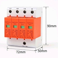 Parafoudre SPD de type T2 20-100KA 1000V CC, protection secondaire 385V UC pour systèmes solaires photovoltaïques CDFL LB1-B
