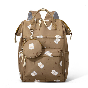 Sac à dos tendance à double bandoulière - Sac de transport multifonctionnel pour bébé - Sac à langer - Sac à dos de voyage pour maman - Product Image 2