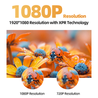Projecteur de plate-forme cloud 600 ANSI Lumens Résolution 1080P Batterie de grande capacité Fonction KTV en option