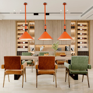 Italian Scandinavian Designer Luxury <b>Chandelier</b> Minimalist Modern Leather for Villa Dining Room Study Pendant <b>Lights</b> for Bedroom - Product Image 1