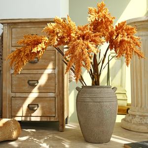 O-P608 vente en gros blanc Beige marron Astilbe fleur Vintage herbe de pampa romantique grande herbe de pampa artificielle pour la décoration de mariage - Product Image 3