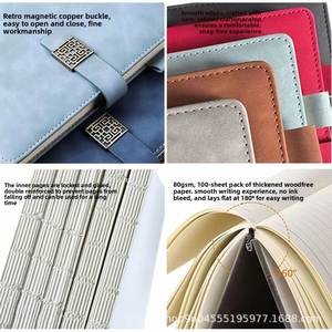In Stock Wholesale A5 PU-bound Notebook High-end Business <b>Gift</b> with logo Printing Option Custom <b>Gift</b> Box <b>Set</b> - Product Image 4