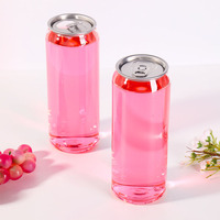 Bocaux en plastique personnalisés avec couvercles en PET de 250 ml, 330 ml, 500 ml avec logo, adaptés aux emballages de jus et de boissons, vente chaude 2026