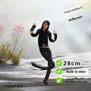 Nuovo Stile Bambola di Peluche di Michael Jackson con Articolazioni Mobili, Accessorio per Cosplay, Decorazione per la Stanza, Regalo Artigianale in Tessuto - Product Image 2