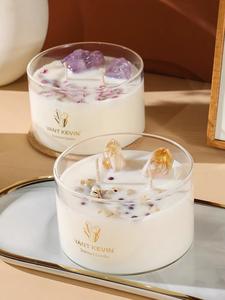 Bougie <span class=keywords><strong>en</strong></span> cire de soja parfumée à la <span class=keywords><strong>jasmin</strong></span> et à la lavande personnalisée pour les bars Cadeau idéal pour un mariage ou la fête des pères - Product Image 2