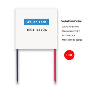 TEC-12706 12V 40*40mm Módulos termoeléctricos Dispositivo Peltier de oblea de silicio para enfriador de vino - Product Image 2