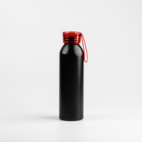 Bouteille d'eau en aluminium de sublimation personnalisée de 650ml, bouteille d'eau de boisson de sport en gros