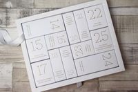 Boîte de calendrier de l'avent en carton quantité minimale de commande bas calendrier de l'avent cosmétique personnalisé