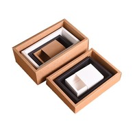 Boîte en papier rigide écologique imprimée, avec tiroir coulissant, boîte cadeau personnalisée pour l'emballage de produits de vente au détail