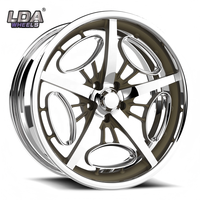Jantes en aluminium monobloc forgées de 20 pouces à 5 branches, design étoile, pour Chevrolet Camaro, Ford Mustang, Dodge Charger, légères