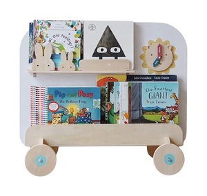 Étagère Montessori pour enfants, bibliothèque mobile en bois avec horloge, <span class=keywords><strong>rangement</strong></span>, <span class=keywords><strong>jeux</strong></span> éducatifs précoces et tableau <span class=keywords><strong>de</strong></span> dessin pour enfants - Product Image 1