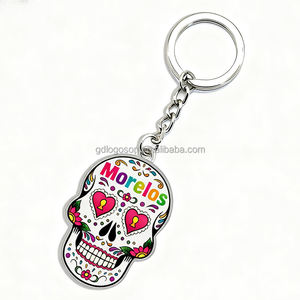 Suvenir logam Emiliano Zapata Meksiko gantungan kunci Morelos bendera gantungan kunci Enamel hadiah perjalanan Llaveros dari pabrik sumber Tiongkok - Product Image 3