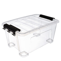 Nouveau Style écologique jouet pour enfants boîtes de rangement en plastique multifonctionnel clair vêtements organisateur boîte de rangement avec couvercle
