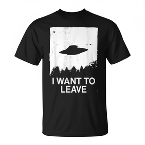 Camiseta Promocional con Silueta Simple de OVNI para Expresar tu Estilo Extraordinario - Product Image 2