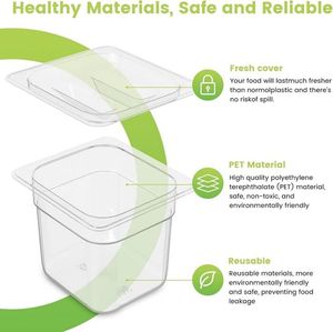 Vassoio <span class=keywords><strong>Gastronorm</strong></span> 1/1 in Plastica Trasparente Sunmax per Conservazione Alimenti Freschi, Forniture per Hotel e Ristoranti - Product Image 5