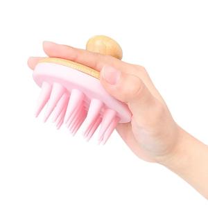 Venta al por mayor Masajeador de cuero cabelludo Cepillo de masaje de cuero cabelludo Cepillo de Peine de silicona para el crecimiento del cabello - Product Image 6