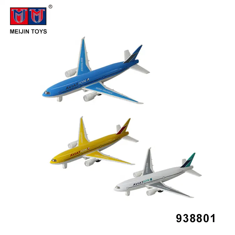 6PCS alloy simulation model pull back plane toy
