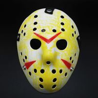 Masque de hockey en PVC réutilisable et écologique, masque intégral pour Halloween, jeux de rôle d'horreur, fêtes costumées, mariages, décorations de Pâques
