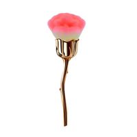 Pinceau à blush en poudre rose unique Lanson, en poils synthétiques vegan personnalisés, pinceau de maquillage de luxe de haute qualité avec logo personnalisé
